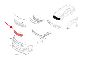 KIA OPTIMA IV JF 2015-2020 GRILL CHROMOWANY ATRAPA CHŁODNICY 86350D4000
