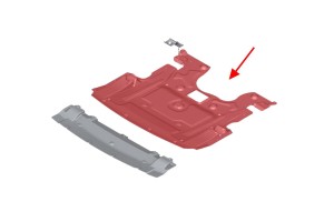 BMW SERIA 7 F01 2008-2015 MATERIAŁOWA OSŁONA SILNIKA 51757185112