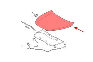 TOYOTA HIGHLANDER III XU50 2013-2016 PRZED FACELIFTINGIEM MASKA STALOWA 533010E220