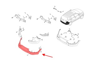 KIA SPORTAGE III SL 2010-2015 ZDERZAK TYLNY 866113U000 POWYSTAWOWY
