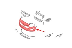 HYUNDAI i20 PB/PBT 2012-2015 PO DRUGIM LIFTINGU ZDERZAK PRZEDNI 865111J500