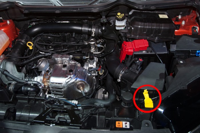 FORD ECOSPORT MK2 II 2012-2022 UCHWYT PODPORY MASKI 1763358