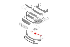 FORD ECOSPORT MK2 II 2012-2017 PRZED FACELIFTINGIEM CHROMOWANA NAKŁADKA HALOGENU LEWA CN1515B217.jpg