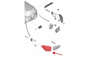 FORD ECOSPORT MK2 II 2012-2017 PRZED FACELIFTINGIEM LAMPA KAROSERYJNA TYLNA LEWA CN1513405BB