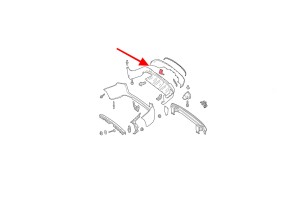 MERCEDES GLC X253 C253 2015-2019 PRZED FACELIFTINGIEM ZAŚLEPKA TYLNEGO ZDERZAKA 2538850700