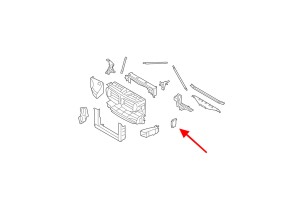 BMW SERIA 6 F06 2011-2019 WSPORNIK UCHWYT CHŁODNICY WODY LEWY 17117575247
