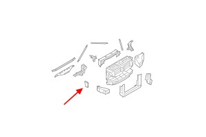 BMW SERIA 6 F06 F06N 2011-2019 WSPORNIK UCHWYT CHŁODNICY WODY PRAWY 17117575248