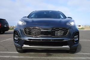 KIA SPORTAGE IV QL 2018-2021 PO LIFTINGU LISTWA PRZEDNIEGO ZDERZAKA CZARNA LEWA 86595F1510
