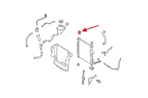 MERCEDES ML W164 2005-2011 MOCOWANIE CHŁODNICY GÓRNE 0995040002