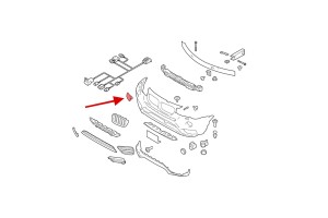 BMW X3 F25 2014-2017 PO FACELIFTINGU ZAŚLEPKA SPRYSKIWACZA REFLEKTORA PRAWA 51117338568