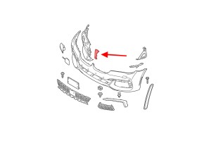 BMW SERIA 7 G11 G12 2015-2019 PRZED FACELIFTINGIEM OSŁONA KRATKI PRZEDNIEGO ZDERZAKA NERKI POD KAMERĘ 51137347382