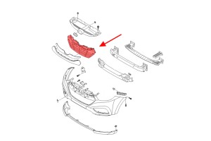 HYUNDAI ix35 2010-2015 KRATKA PRZEDNIEGO ZDERZAKA 865612Y000