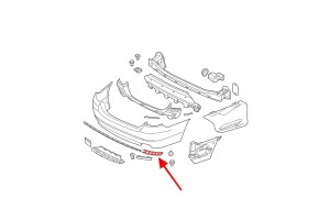 BMW SERIA 5 F10 2014-2017 PO FACELIFTINGU CHROMOWANA LISTWA ODBLASKU TYLNEGO PRAWA 51127341676