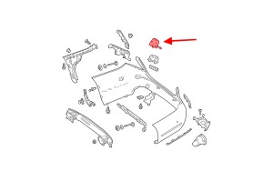 MERCEDES E-CLASS W213 2016+ ZAŚLEPKA TYLNEGO ZDERZAKA HAKA HOLOWNICZEGO A2138850022
