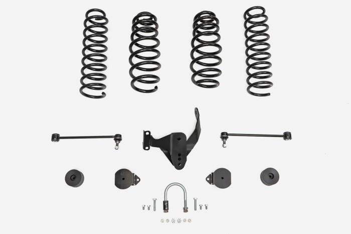 JEEP WRANGLER JK 2007-2018 2 DRZWI LIFT KIT ZESTAW PODNOSZĄCY ZAWIESZENIE O 3,5''