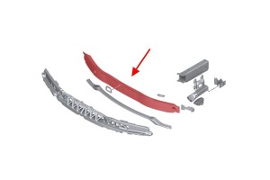 BMW SERIA 3 F34 GRAN TURISMO 2013-2020 ALUMINIOWA BELKA WZMOCNIENIE PRZEDNIEGO ZDERZAKA 51117275178