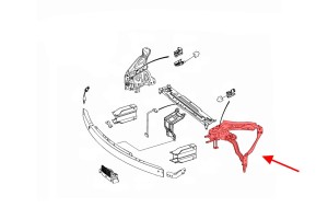 MERCEDES C-CLASS W204 2007-2014 MOCOWANIE REFLEKTORA LEWE A2046200991