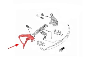 MERCEDES C-CLASS W204 2007-2014 MOCOWANIE REFLEKTORA PRAWE A2046201091