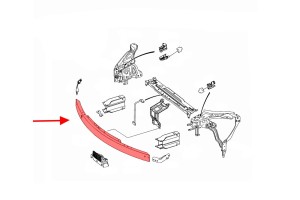 MERCEDES E-CLASS A207 2010-2017 ALUMINIOWA BELKA WZMOCNIENIE PRZEDNIEGO ZDERZAKA A2046205834