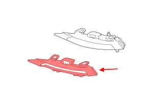 MERCEDES S-CLASS W221 2009-2013 PO FACELIFTINGU CHROMOWANA LISTWA KRATKI ZDERZAKA LEWA A2218852723