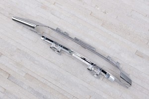 MERCEDES S-CLASS W221 2009-2013 PO FACELIFTINGU CHROMOWANA LISTWA KRATKI ZDERZAKA LEWA A2218852723