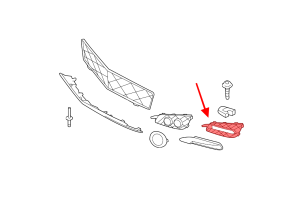 MERCEDES R-CLASS W251 2009-2013 PO FACELIFTINGU KRATKA PRZEDNIEGO ZDERZAKA LEWA A2518852923
