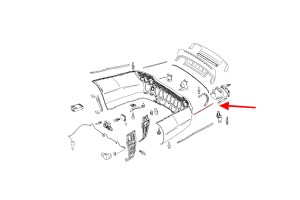 MERCEDES S-CLASS W221 2005-2013 CHROMOWANA LISTWA TYLNEGO ZDERZAKA LEWA A2218850321