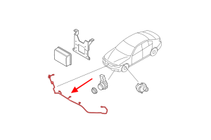 BMW SERIA 4 F32 2013-2020 WIĄZKA CZUJNIKÓW PARKOWANIA PDC 61129365042