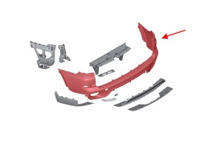 BMW X5 E70N 2011-2013 PO FACELIFTINGU ZDERZAK TYLNY 51127227787