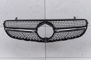 MERCEDES GLC X253 2015-2019 PRZED FACELIFTINGIEM GRILL DIAMOND CZARNY Z KAMERĄ