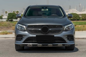 MERCEDES GLC X253 2015-2019 PRZED FACELIFTINGIEM GRILL DIAMOND CZARNY Z KAMERĄ
