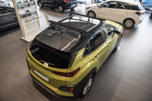 VOLVO XC90 II 2015+ BELKI POPRZECZNE DO RELINGÓW PRZYLEGAJĄCYCH 130 CM