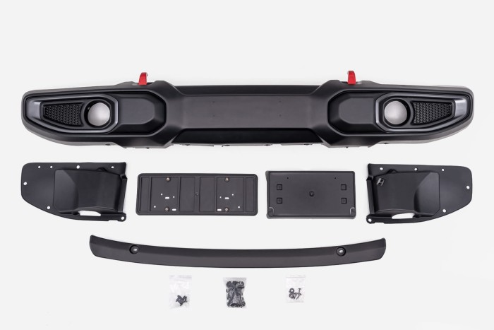 JEEP WRANGLER JL 2018+ ZDERZAK PRZEDNI PLASTIKOWY RUBICON BEZ PDC