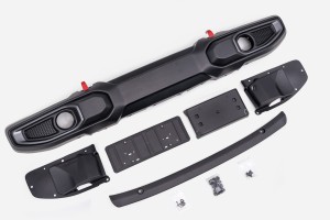 JEEP WRANGLER JL 2018+ ZDERZAK PRZEDNI PLASTIKOWY RUBICON BEZ PDC