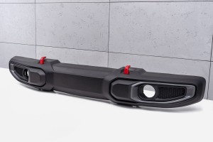 JEEP WRANGLER JL 2018+ ZDERZAK PRZEDNI PLASTIKOWY RUBICON BEZ PDC