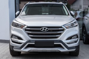 HYUNDAI TUCSON III TL 2015-2018 DOKŁADKI ZDERZAKÓW Z IMITACJĄ WYDECHÓW