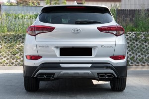 HYUNDAI TUCSON 2015-2018 DOKŁADKI ZDERZAKÓW Z IMITACJĄ WYDECHÓW
