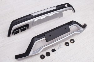 HYUNDAI TUCSON 2015-2018 DOKŁADKI ZDERZAKÓW Z IMITACJĄ WYDECHÓW