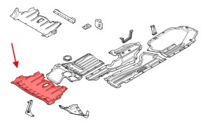 BMW X6 E71 2007-2014 OSŁONA PŁYTA POD SILNIK 51757180632