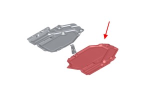 BMW X6 E71 2007-2014 MATERIAŁOWA OSŁONA PODWOZIA TYLNA LEWA 51757377131