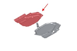 BMW X6 E71 2007-2014 MATERIAŁOWA OSŁONA TYLNA PRAWA 51757158405