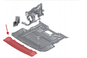BMW SERIA 7 F02 2008-2015 OSŁONA PRZEDNIEGO ZDERZAKA 51757898889