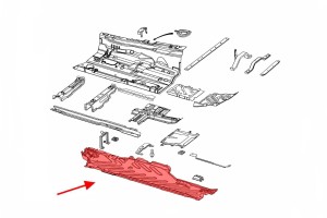 MERCEDES C-CLASS W205 2014-2021 MATERIAŁOWA OSŁONA PODWOZIA PRAWA A2056842000