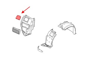 BMW X1 E84 2009-2015 ZAŚLEPKA PRZEDNIEGO NADKOLA 51712993140
