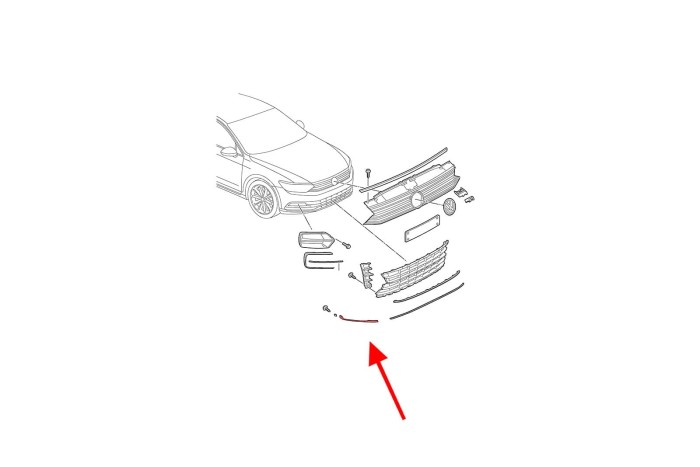 VW PASSAT B8 3G R-LINE 2015-2019 PRZED FACELIFTINGIEM CHROMOWANA LISTWA PRZEDNIEGO ZDERZAKA PRAWA 3G0853254C2ZZ