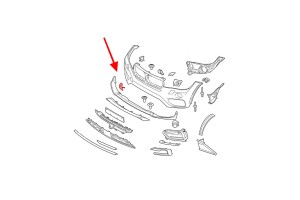 BMW X6 F16 2014-2019 ZAŚLEPKA PRZEDNIEGO ZDERZAKA HAKA HOLOWNICZEGO 51117422901