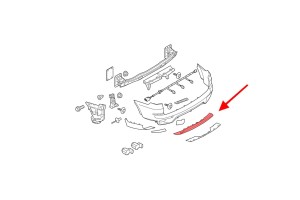 BMW X5 E70 2011-2013 PO FACELIFTINGU DOLNA OBUDOWA SPOILER DYFUZOR TYLNEGO ZDERZAKA 51127227766 / 51127227785