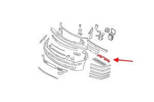 BMW SERIA 7 E65 E66 2001-2008 KANAŁ POWIETRZA GÓRNY  51717011217