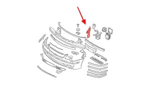 BMW SERIA 7 E65 E66 2005-2008 PO FACELIFTINGU KANAŁ POWIETRZA PRZEDNI LEWY 51717136689