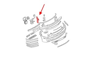BMW SERIA 7 E65 E66 2005-2008 PO FACELIFTINGU KANAŁ POWIETRZA PRZEDNI PRAWY 51717145028